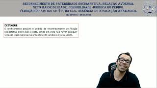 STJ INFO 834 paternidade socioafetiva e adoção [upl. by Miguel608]