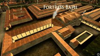 Animation of ancient Roman Fort in Caerleon Wales [upl. by Mab]