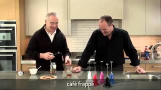 How to make a frappé coffee using an aerolatte milk frother [upl. by Ardnama823]