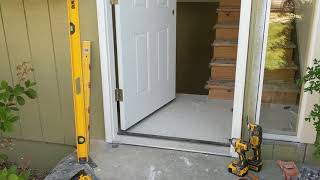 Jeld Wen Front Door Installation  Really crappy products and craftsmanship PART 1 [upl. by Sirret]