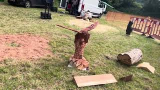 A fabulous range of wooden sculpture at Caerleon festival 2024 [upl. by Gravante]