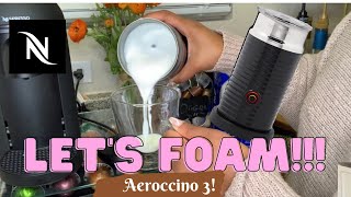 How To Foam Milk With Aeroccino 3 Make Coffee With Foam Tips amp Tricks  Easy Foamed Latte Recipe [upl. by Roth]