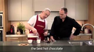 How to make a hot chocolate using an aerolatte milk frother [upl. by Lyrak731]