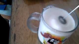 Aerolatte Review Frothing Cold Milk In Under 1 Minute [upl. by Eicrad]